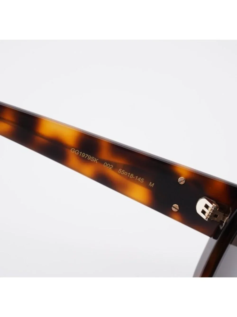 Gucci GG1979SK 002 Sunglasses Havana Rectangle Frame, Grey Lenses
